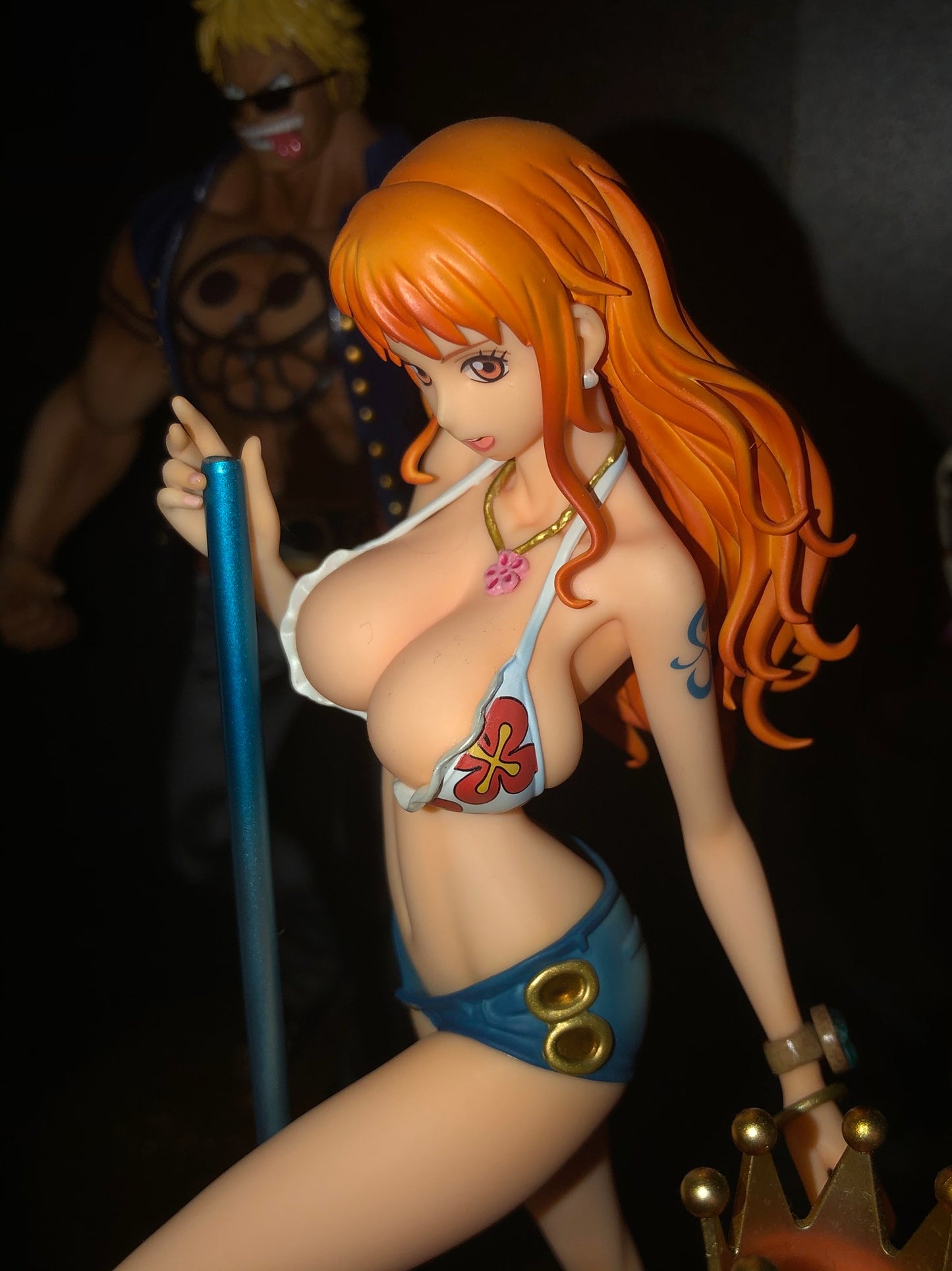 One Piece Anime Figure Nami Song Dance BB Pole Dance Swimsuit Sexy Figurine PVC Action Figure Collectible Model Toy Doll Decor