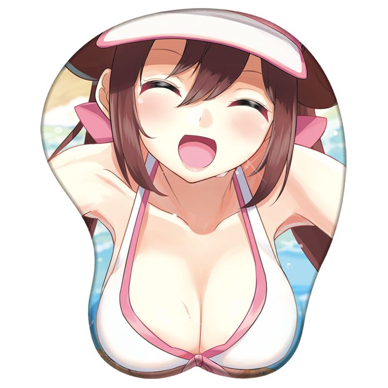 Anime Popular Female Lead Wrist Support Mousepad Albedo Mai Yumeko 3D Silicone Mouse Pad Megumin Sexy Oppai Wrist Rest MousePad