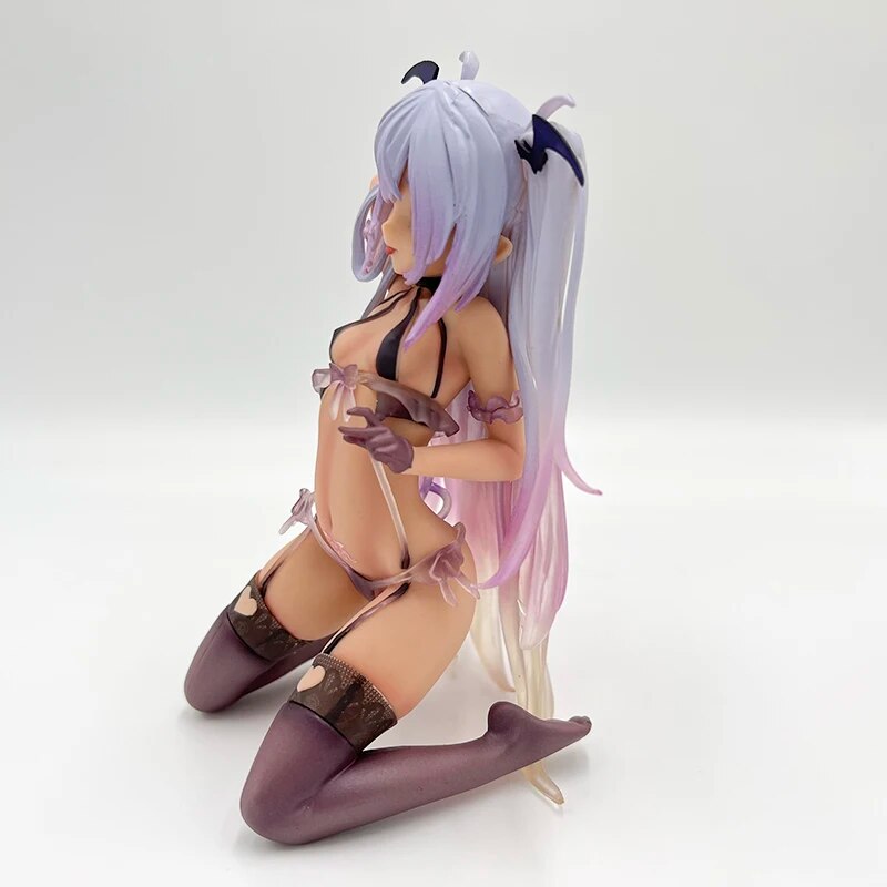 15cm Pink Charm Succubus Black Lulumu Hentaii Anime Figure Tamayuki Kedama Lulumu Sexy Girl Action Figure Adult Model Doll Toys