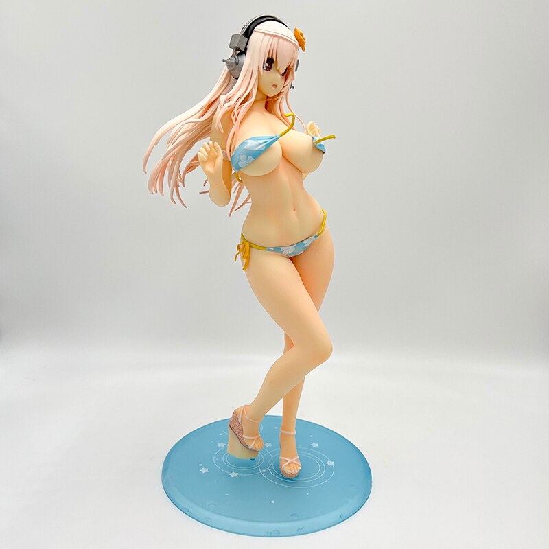 35cm Super Sonico Sexy Anime Figure SUPERSONICO Summer Vacation Action Figure Anime Girl Figure Collectible Model Doll Toy Gifts