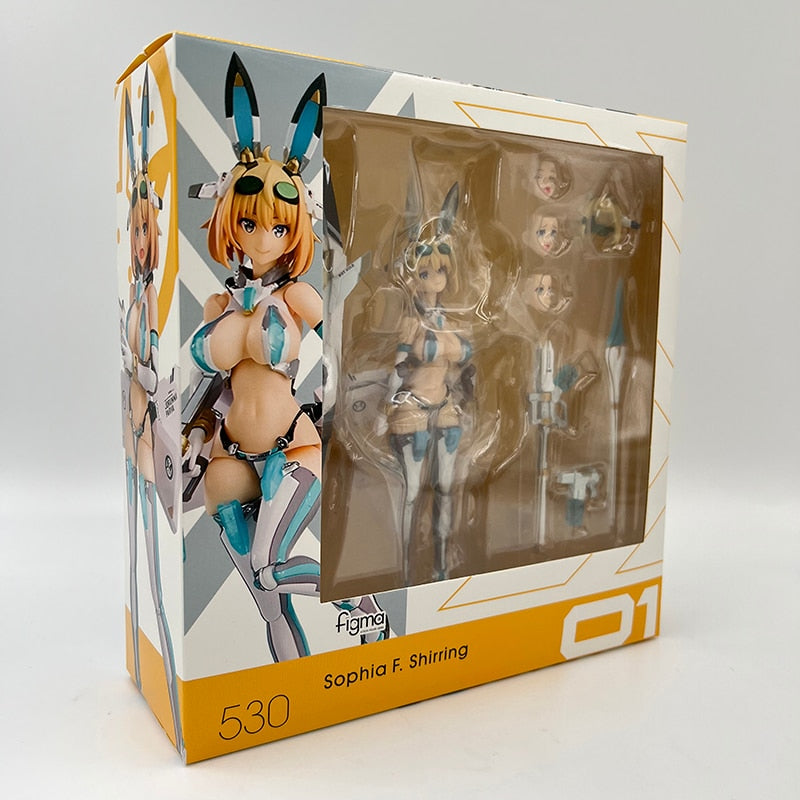 Figma #530 BUNNY SUIT PLANNING Sophia F. Shirring Anime Girl Figure Sophia F. Shirring Action Figure Collectible Model Doll Toys