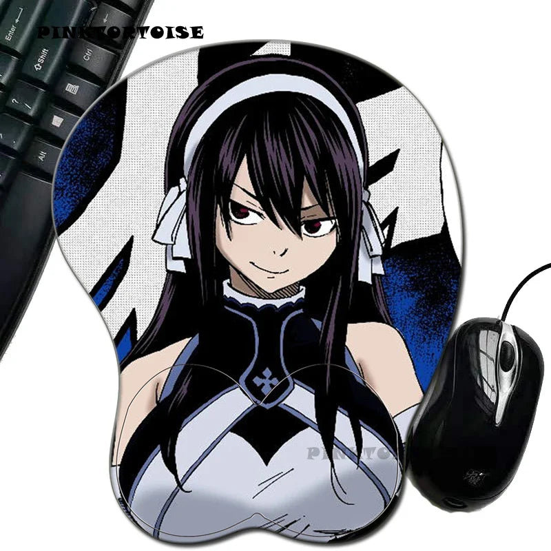 Anime   MOUS Anime Mousepad Ultear Milkovich mousepad Wrist Rest Big soft Breast 3D Gaming FAIRY TAIL Silicon Mouse Pad