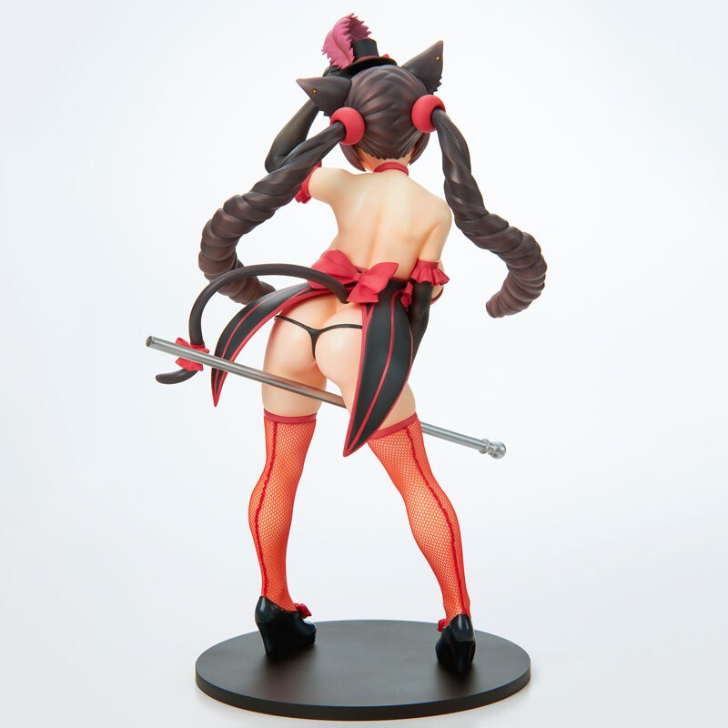 18cm Q-six Hentaii Anime Figure Burlesque Cat Belle Black Cat ver Action Figure Sexy Girl Figure Collectible Model Doll Toys