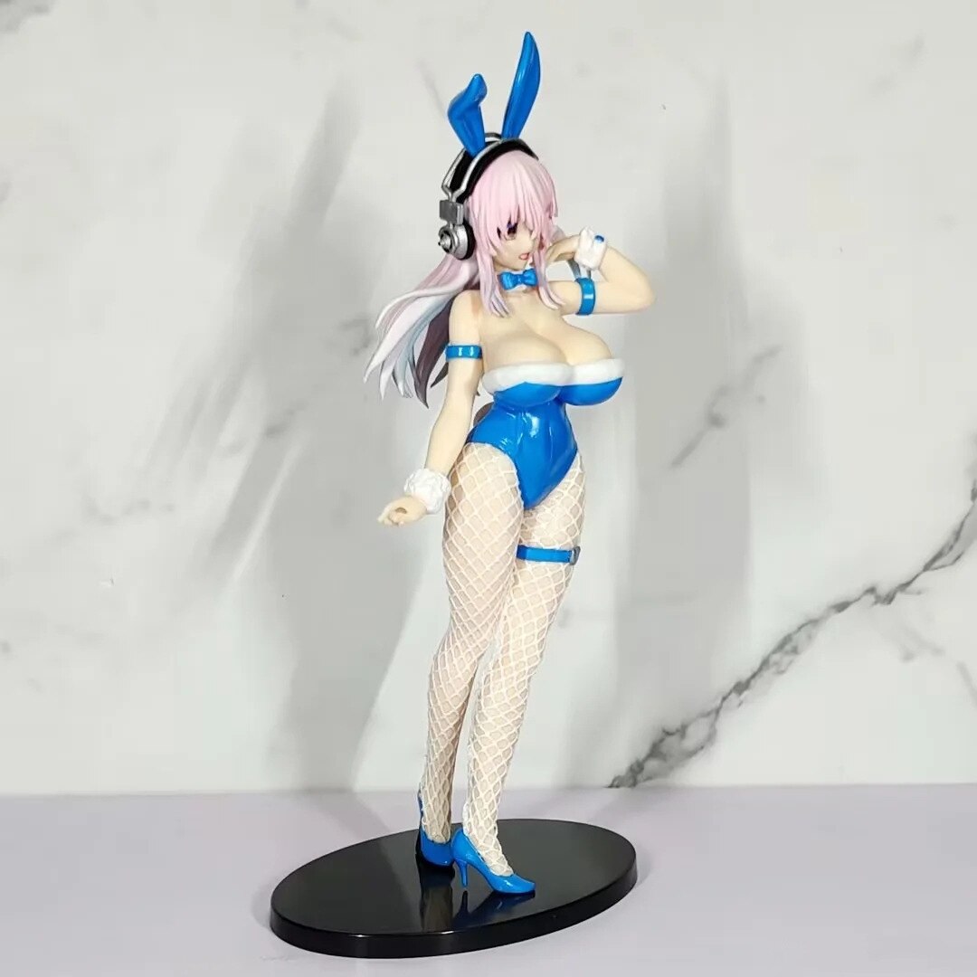 30cm FuRyu BiCute Bunnies Super Sonico Sexy Anime Figure SUPERSONICO Bunny Girl Action Figure Adult Collection Model Doll Toys