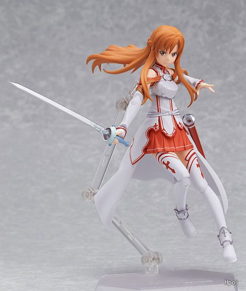 Popular Anime Sword Art Online Yuuki Asuna 14CM Combat Posture Action Figure Model Kid Toys Gift Collect Ornaments