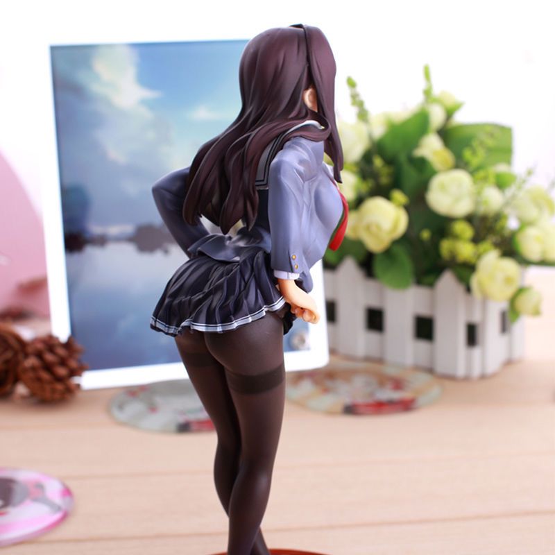 Anime Saenai Heroine No Sodatekata Figure Kasumigaoka Utaha School Uniform Silk Stocking Action Figure Sexy Girl Model Doll Toys