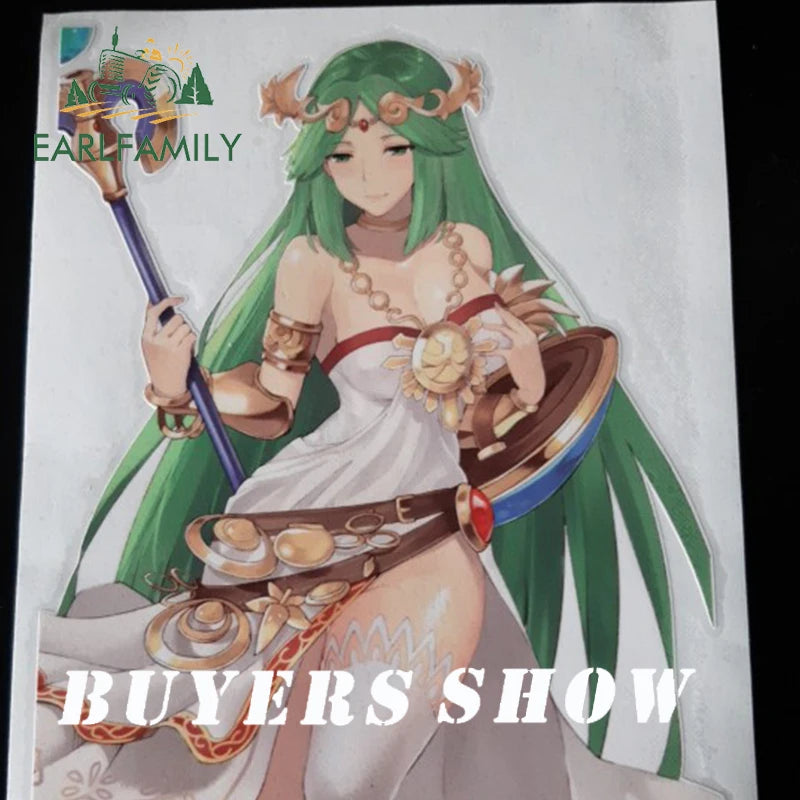 Hentai anime sticker 13cm 3D Sexy Girl Car Sticker Kid Icarus for Palutena Anime JDM Style Waterproof Car Decal Motorcycle Decoration