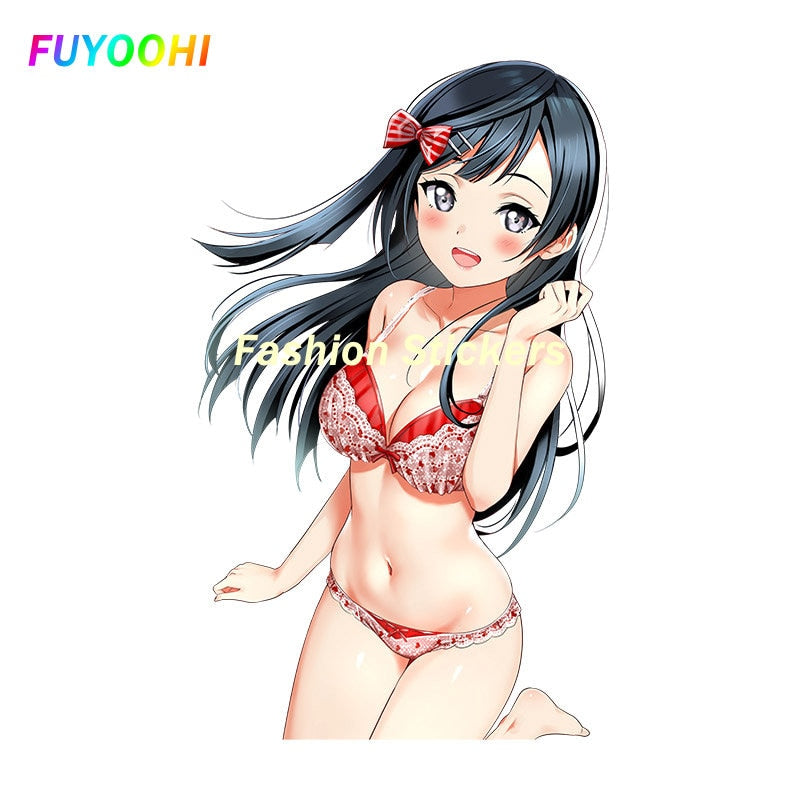 Sexy anime girl Sticker | Bikini Anime girl stickers | Sexy swimsuit stickers | underwear car stickers decal anime cute car accessories decoration