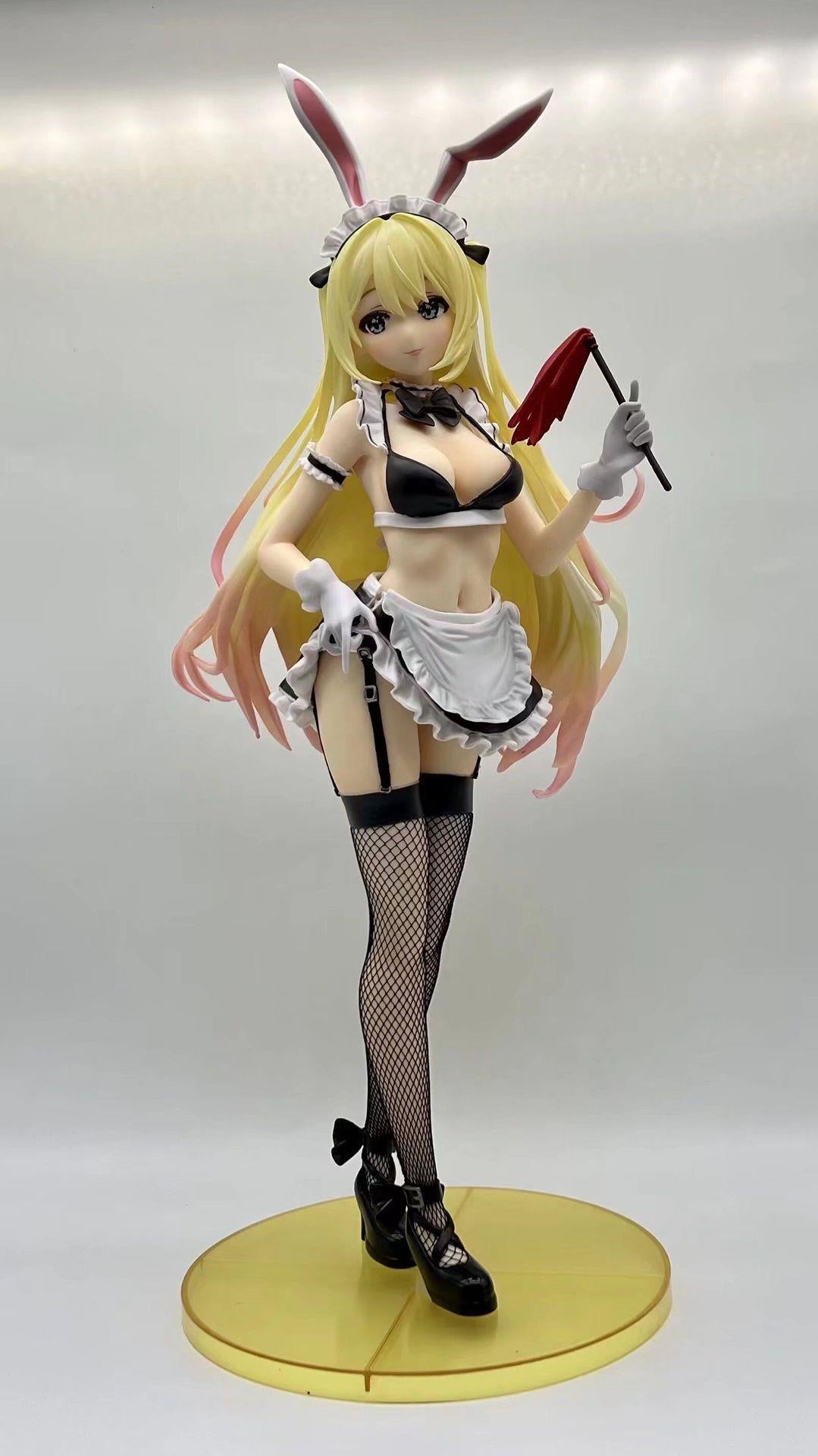 45CM FREEing B-STYLE Bunny Girl Figure Eruru Maid 1/4 Bunny Ver PVC Action Figure Adults Toy Collection Model Doll Gifts