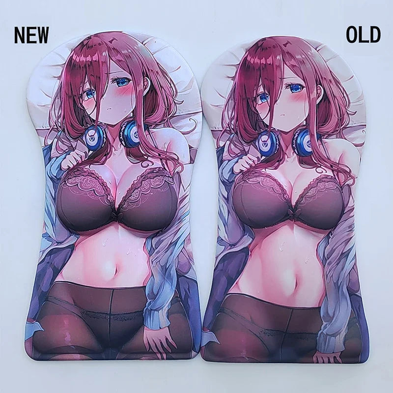 Genshin Impacto Kitagawa Marin Mouse Pad 3D Grande Mouse Pad, Descanso De Pulso Do Braço, Anime Oppai, Azur Lane Sexy PC Gamer