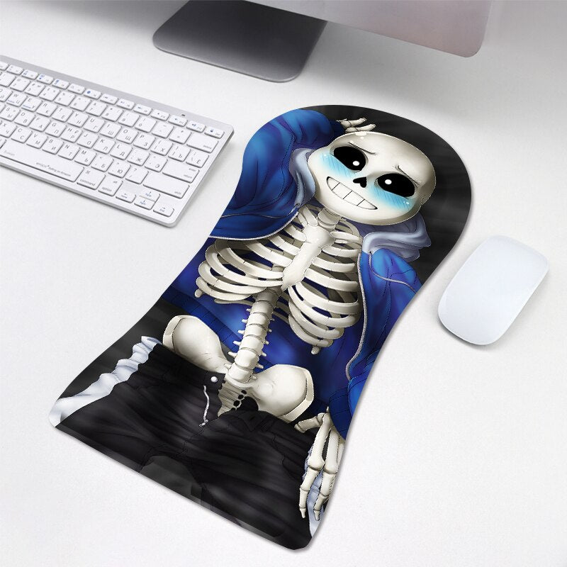 2022 New humanoid mouse pad  computer beauty chest 3d three-dimensional mouse pad wrist guard silicone wrist pad anime custom