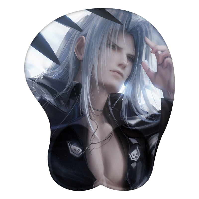 Sephiroth Final Fantasy 3D Mouse Pad Anime Wrist Rest Silicone Sexy Creative Gaming Mousepad Mat