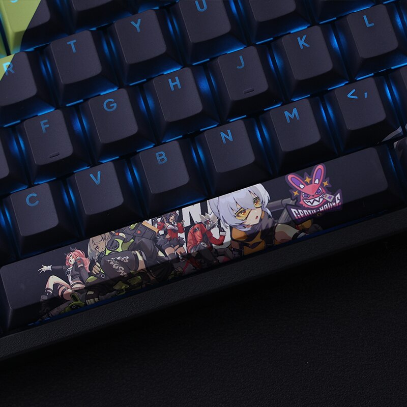 108 Keys PBT Dye Subbed Keycaps Cartoon Anime Gaming Key Caps Cherry Profile Backlit Keycap For Zenless Zone Zero Anby Demara