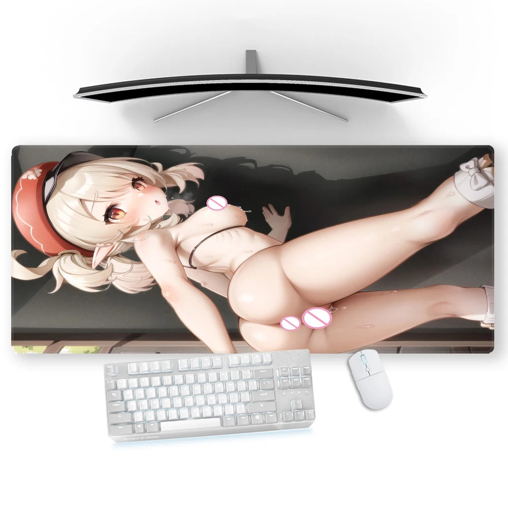 Big Ass Mouse Pad Adult Character Gamer Carpet Hentai Sexy Play Mat Anime 90x40 Mausepad Erotic Flirtatious Booty Mat with Butt