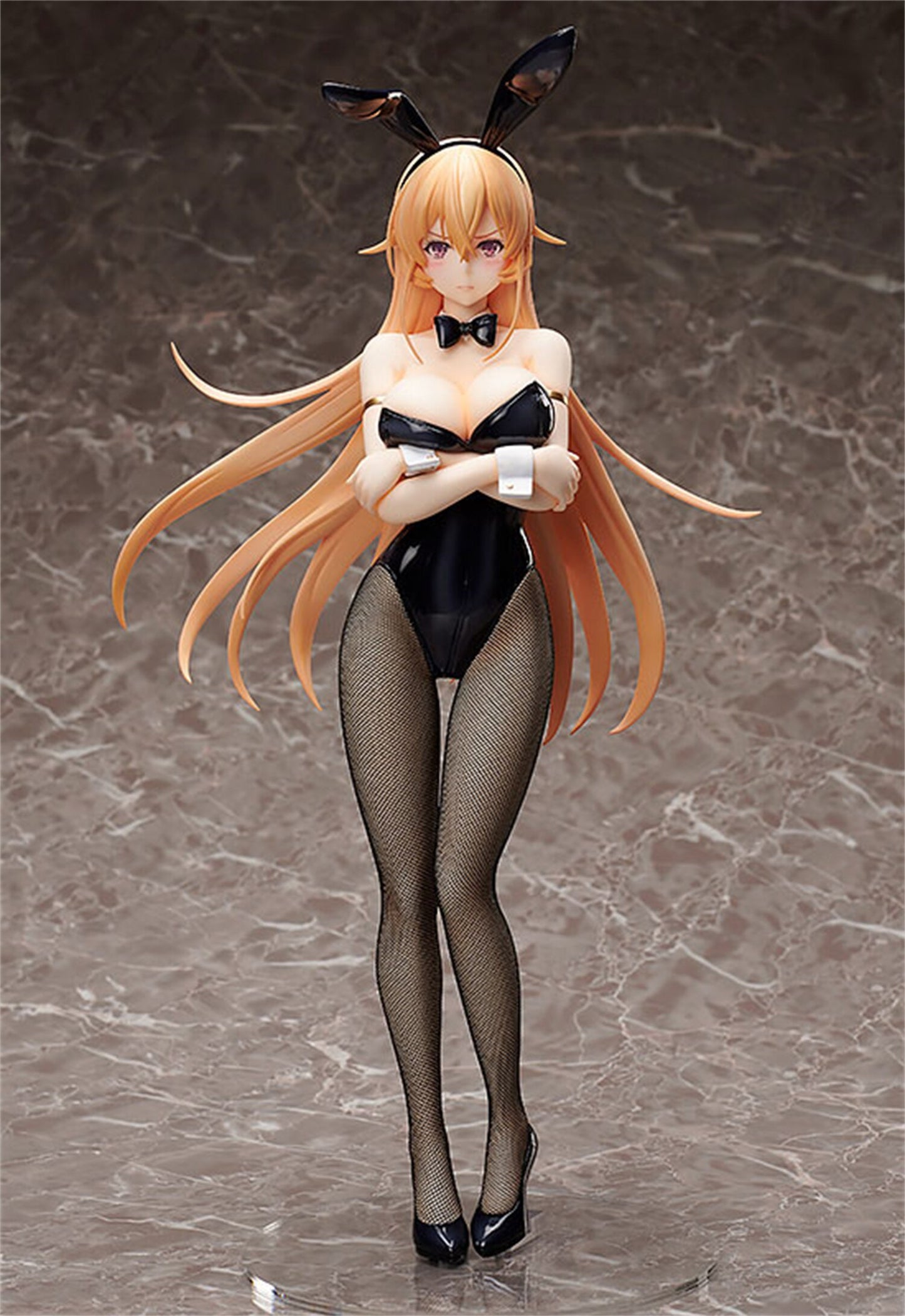 25cm Shokugeki no Souma Nakiri Erina 1/4 Bunny Ver PVC Cute Sexy Girl Anime Figure Toy Hentai Model Dolls Adult Collection Gift