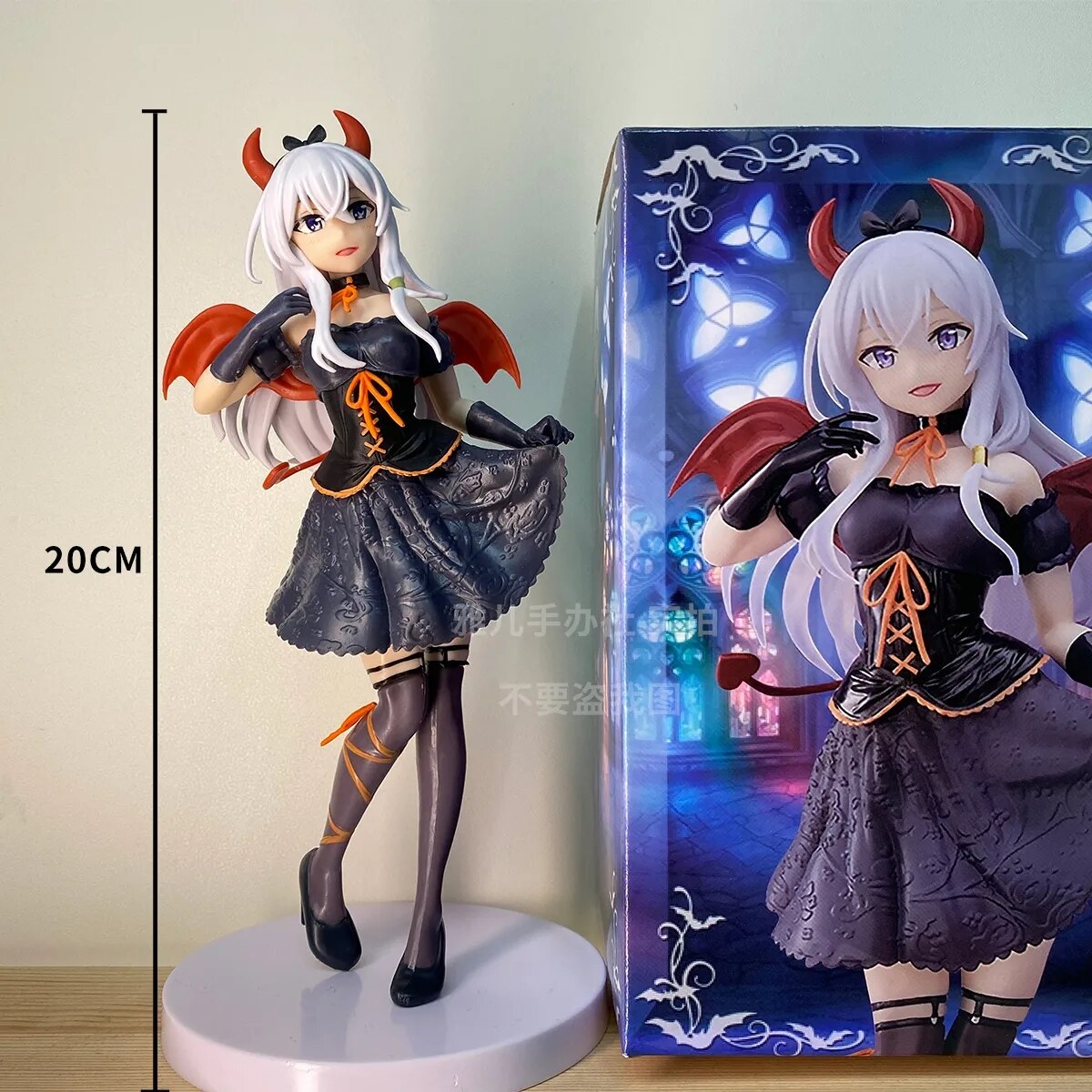 20cm Majo no Tabitabi Elaina Little devil ver 1/7 PVC Action Figure Collection Model Toy doll Gifts