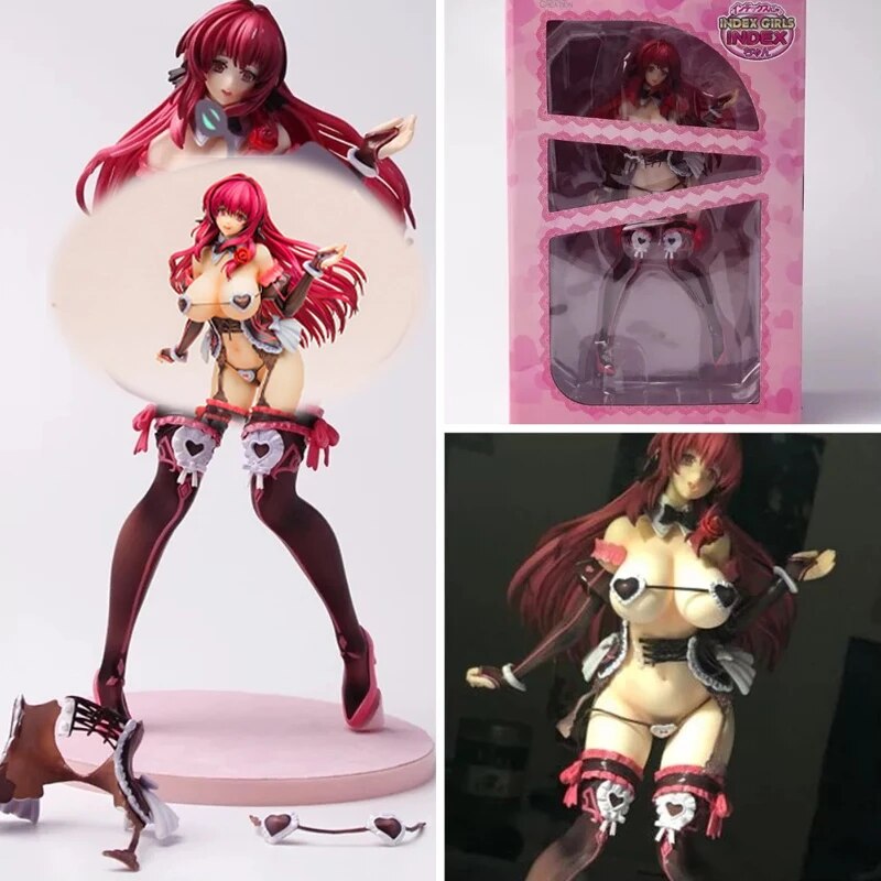 26cm INDEXGIRLS INDEX-chan Anime Figure Daiki Kougyou Sexy Action Figure Kurara Nanjou Figurine Adult Hentaii Model Doll Toys