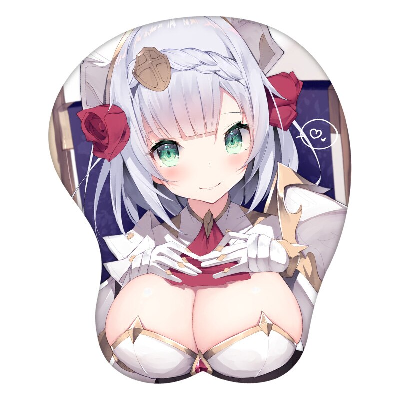 3D Mouse Pad Noelle Genshin Impact  Anime Wrist Rest Silicone Creative Gaming Mousepad Mat