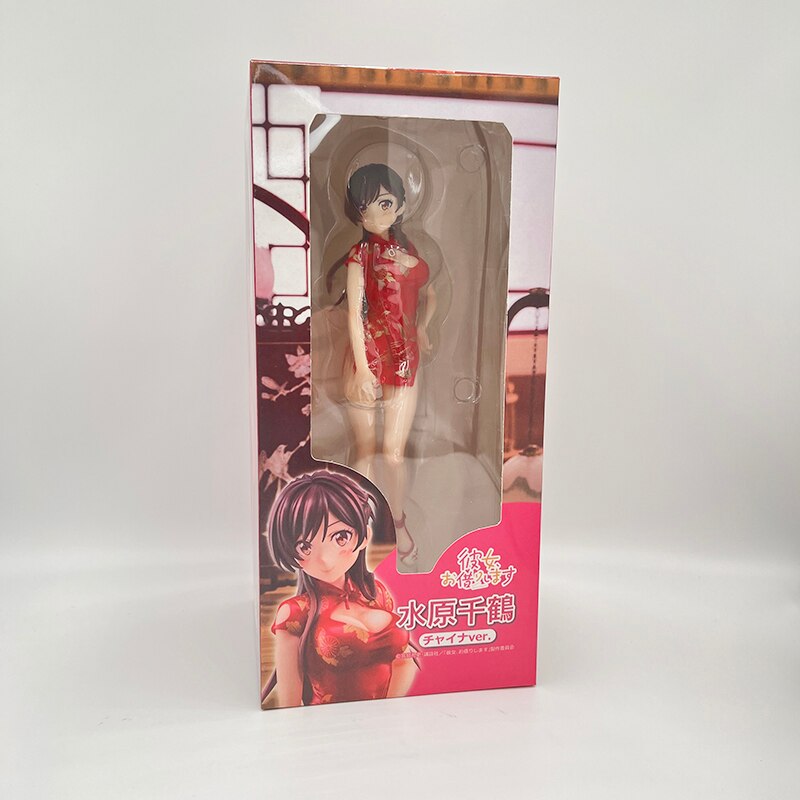 24cm Rent A Girlfriend Sexy Anime Figure Chizuru Mizuhara China Dress Action Figure Chizuru Ichinose Figurine Adult Model Toys