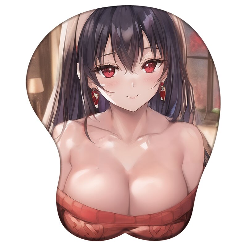 Anime Spy x Family Yor Forger 3D Breast Mouse Pad Silicone Wrist
