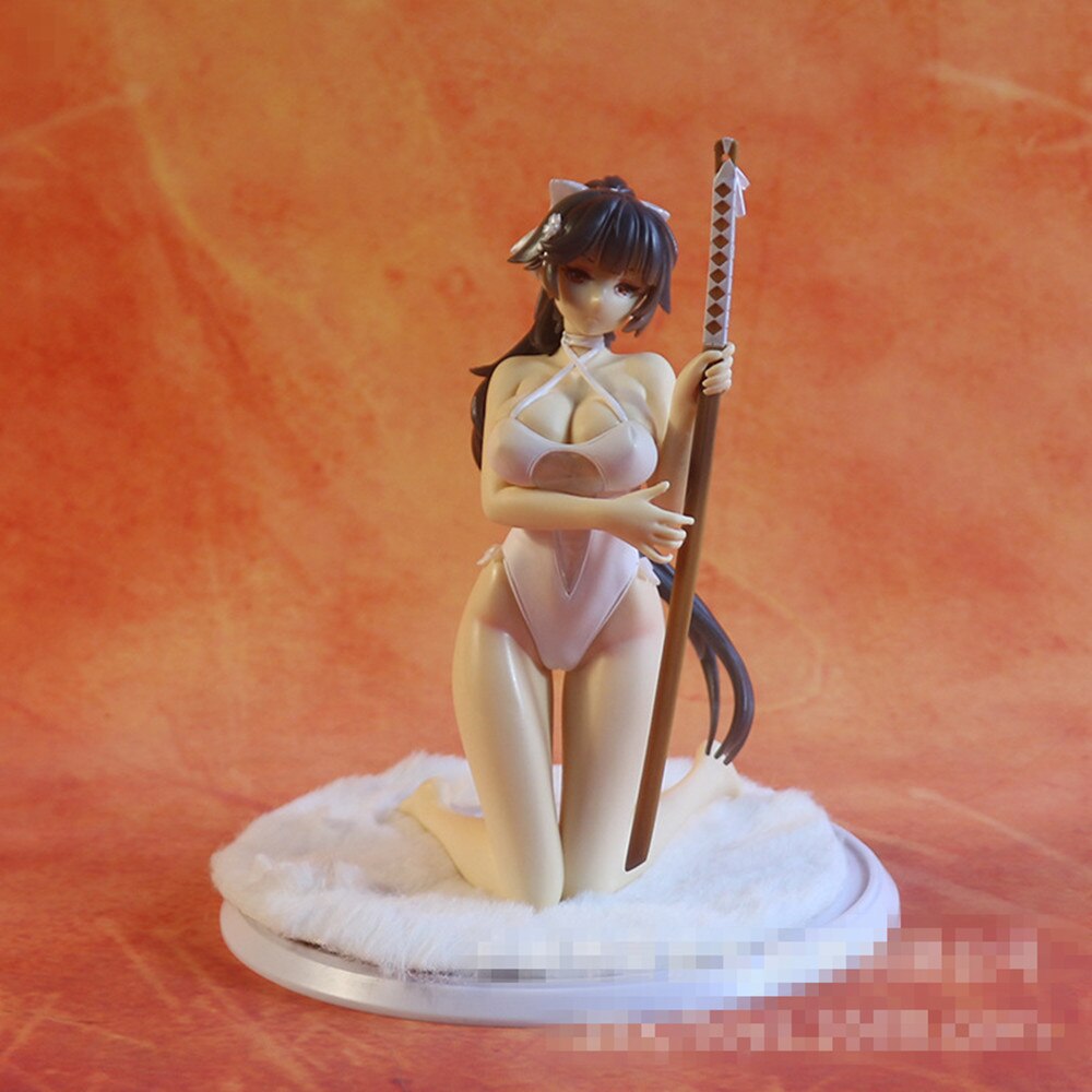 1/7 GK Azur Lane Anime Figure IJN Takao Kneeling Sexy Figma 19cm Beach Rhapsody Ver Statue Model Collection Decoration Toys Gift