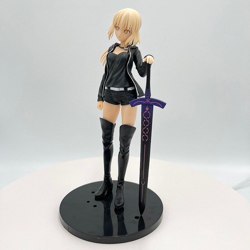 23cm Fate/Grand Order Sexy Anime Figure Saber/Altria Pendragon Action Figure Saber Alter Casual Wear Figurine Model Doll Toys