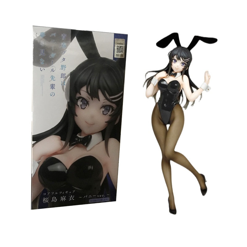 23cm SkyTube Astrum Design Anime Figure White Bunny Girl Action Figure Mai Sakurajima Bunny Figure Collectible Model Doll Toys