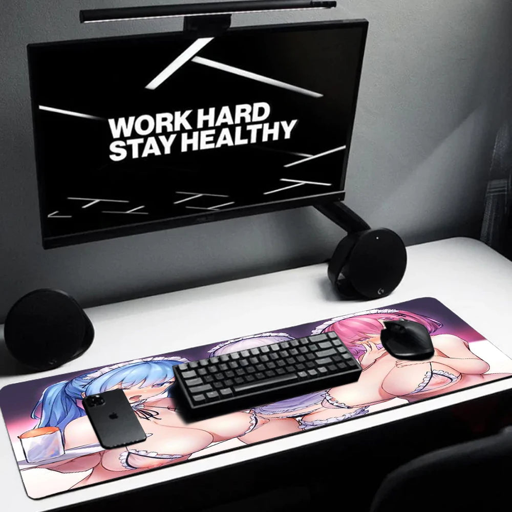 Large Chest Mouse Pad Anime Soft Boobs Figure Carpet Hentai Deskmat Breast Office Sexy Custom Size Mause Pads Adult Play Mat 600