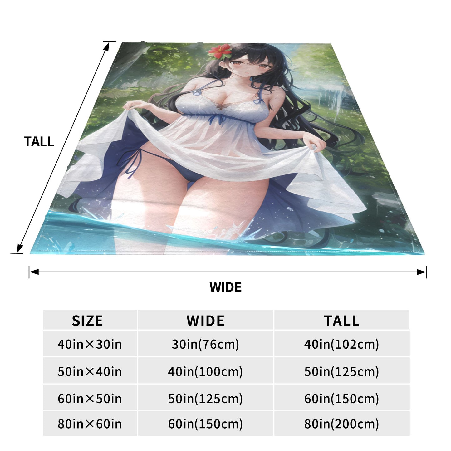 Hot Anime Sexy Girl Modern Blanket Flannel Soft Plush Sofa Bed Throwing Cartoon Blankets Gedruckt Bettdecke Geschenk Gift