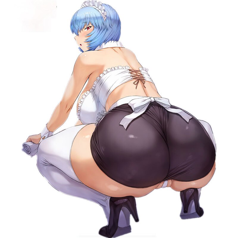 Sexy Cute Hentai  BBW Ayanami Rei Bikini Car Sticker for Suitcase window Luggage Motorcycle Phone Skateboard Apply To Car Window