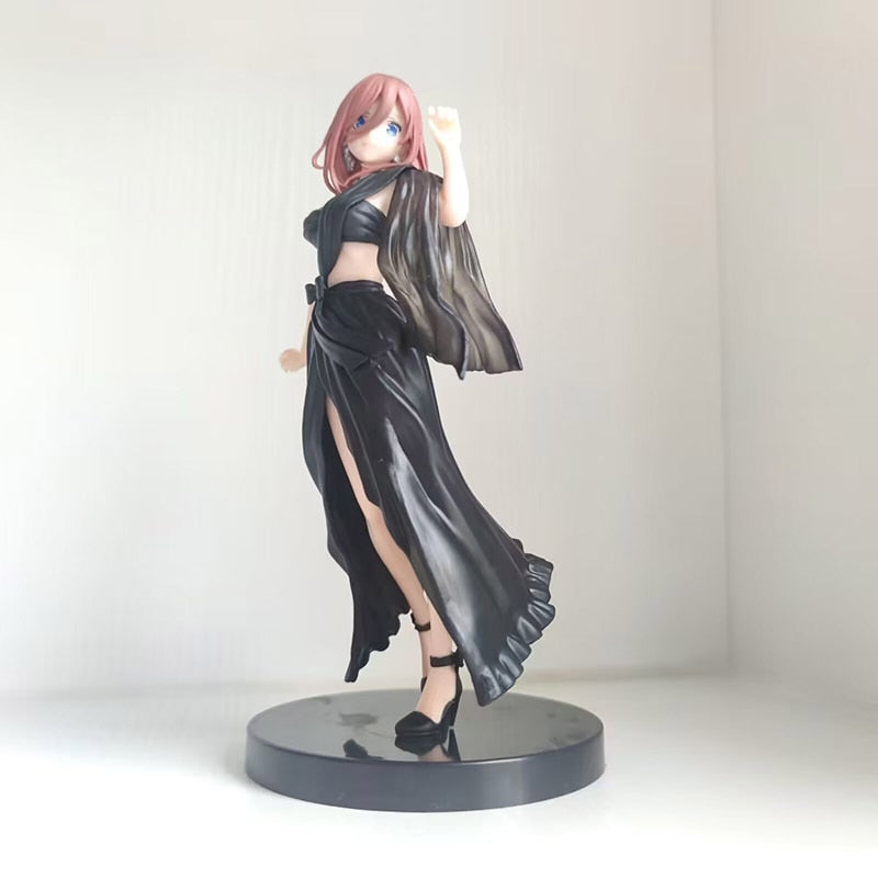 19cm Anime Figure The Quintessential Quintuplets Nakano Miku Dressing Static PVC Action Figure Adult Collection Model Doll Toys