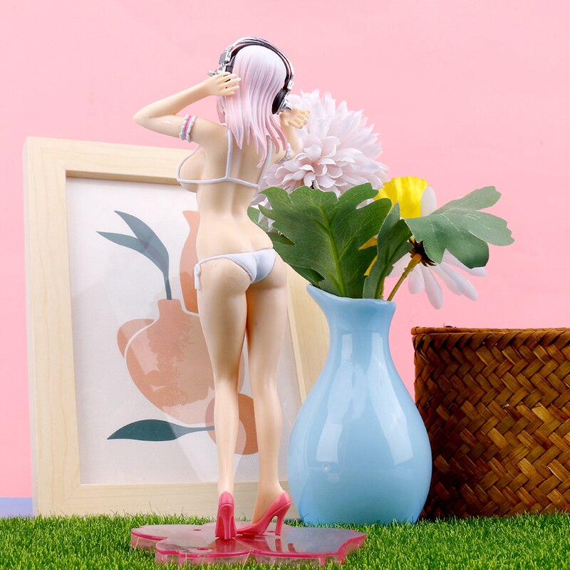 19cm Anime Asuna Soniko Sexy Girl Swimsuit Figure Japanese PVC Kawaii Action Figure Collection Model Toy Computer Case Car Gift