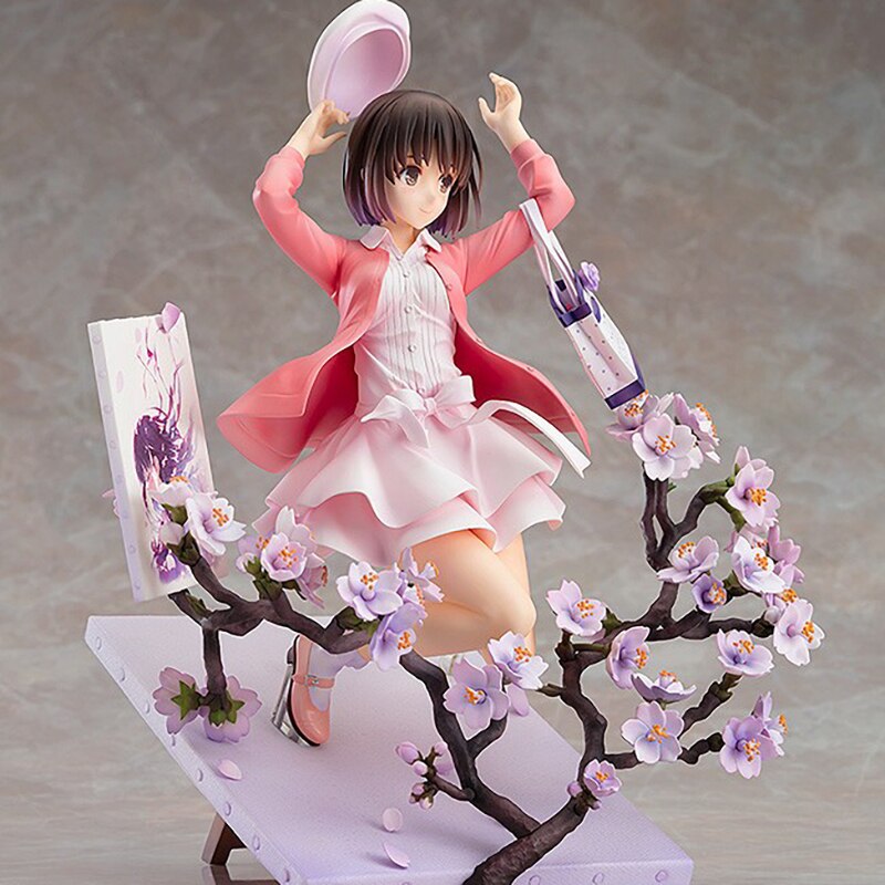 Anime Saekano How to Raise a Boring Girlfriend Action Figure Cherry Blossoms Megumi Kato Figure Lovely Girl Model Collection Toy