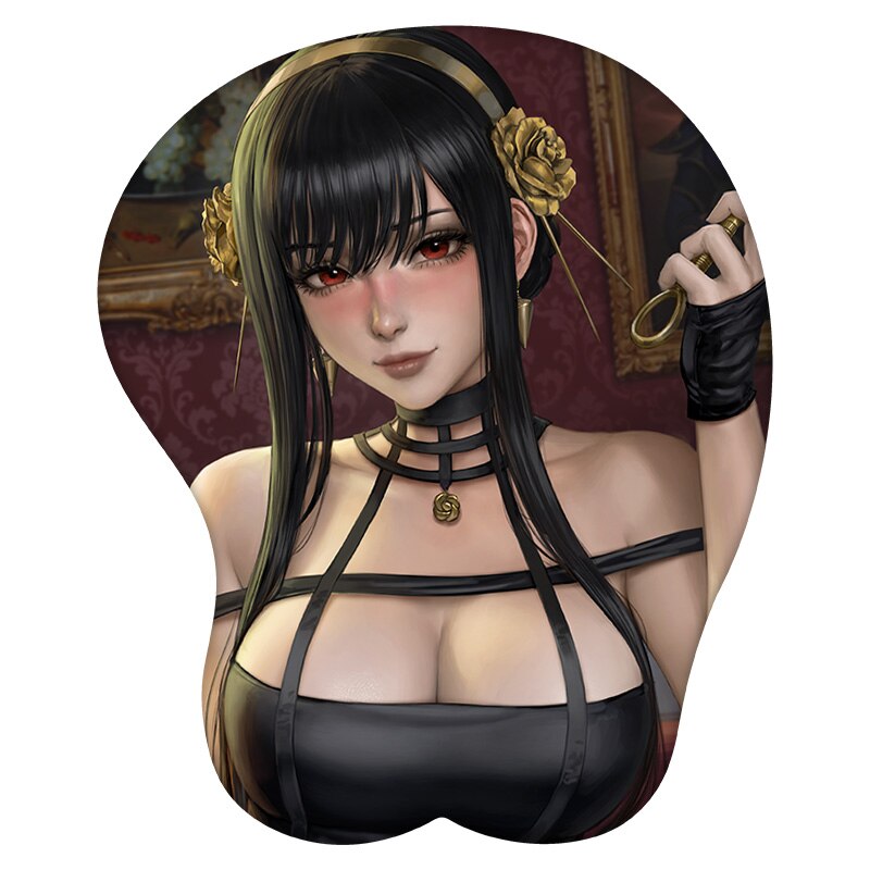 3D Mouse Pad Yor Forger Spy x Family Anime Wrist Rest Silicone Sexy Creative Gaming Mousepad Mat