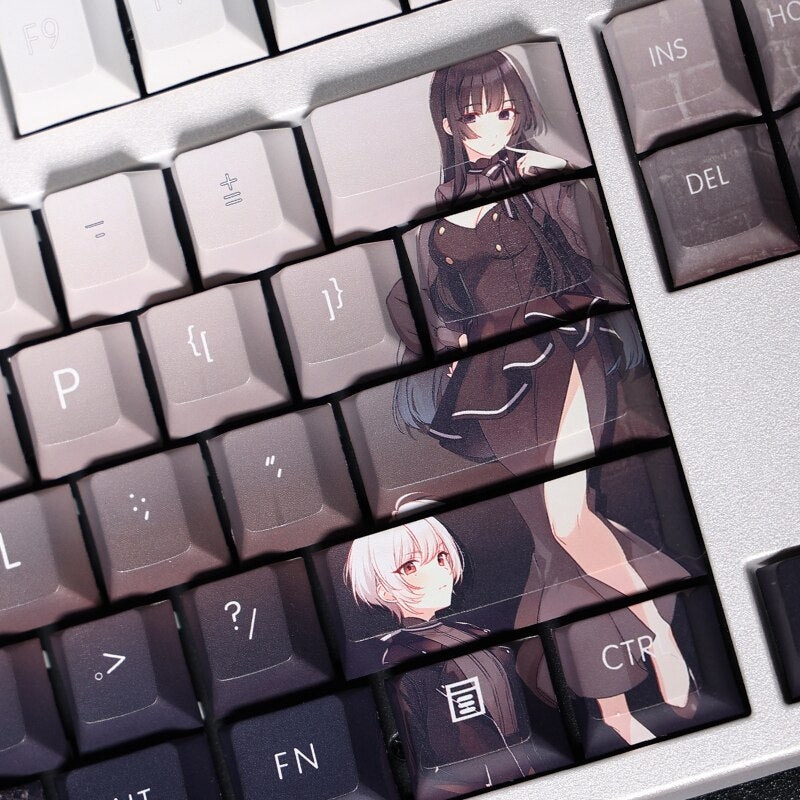 108 Keys PBT 5 Sides Dye Subbed Keycaps Cartoon Anime Gaming Key Caps Cherry Profile Keycap For SPY ROOM