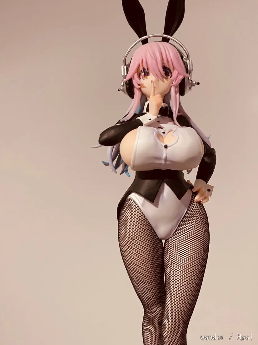 31cm FuRyu SoniComi Super Sonico BiCute Bunnies Anime Sexy Girl PVC Action Figure Toy  Adults Collection Model Doll gifts