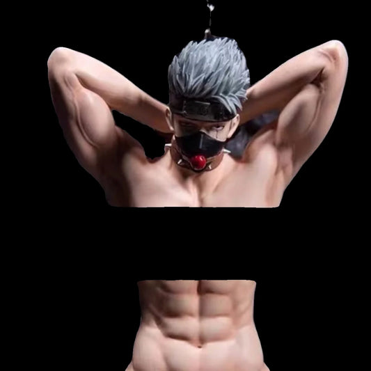 NSFW Hatake Kakashi Hentai Figure Kakashi Kneeling Sexy nude Mens Gay Men Figure PVC Action Figure Toy Adults Collection Model