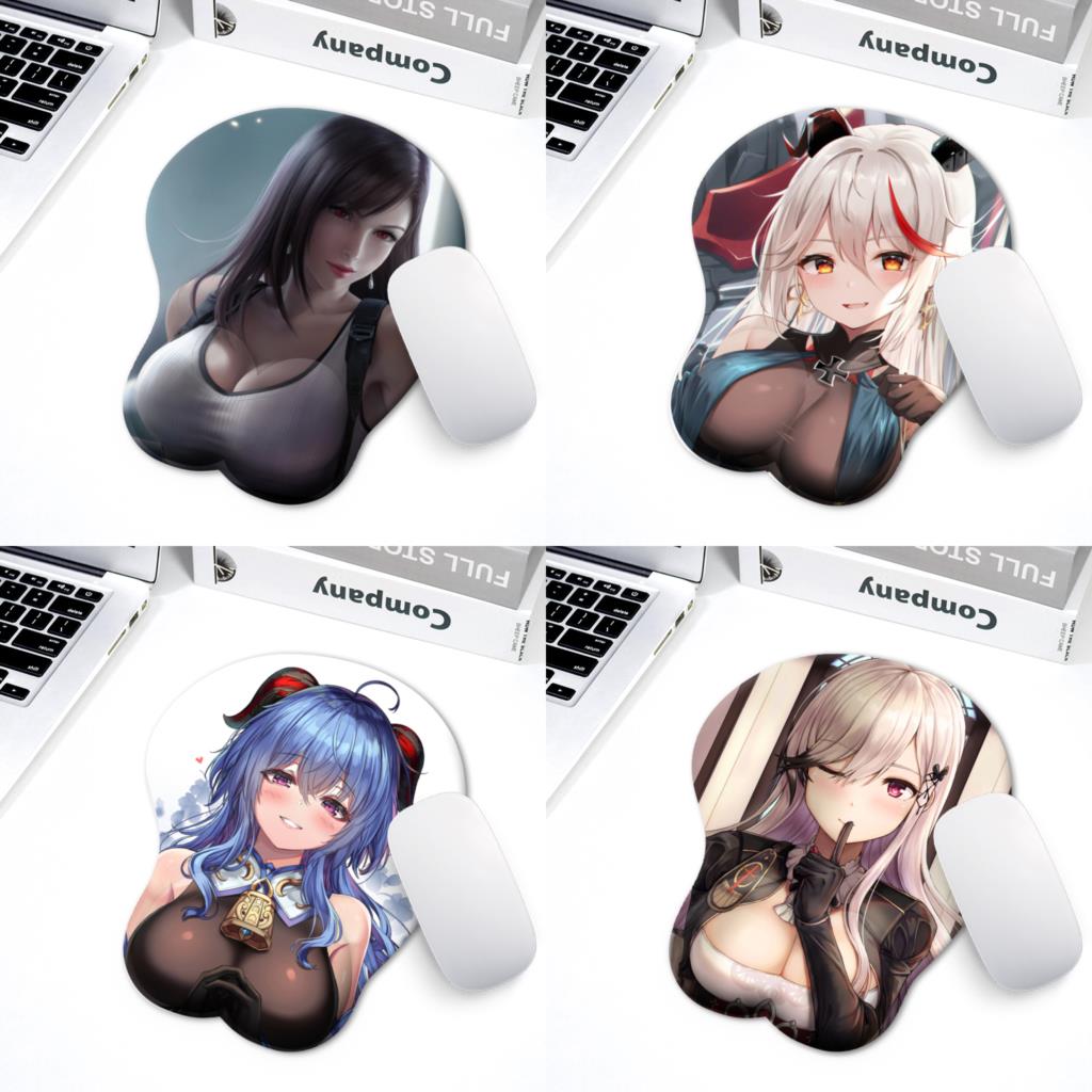 3D Boobs Mousepad | Oppai Ass Tits Mouse Pad | Silicone boobs mousepad