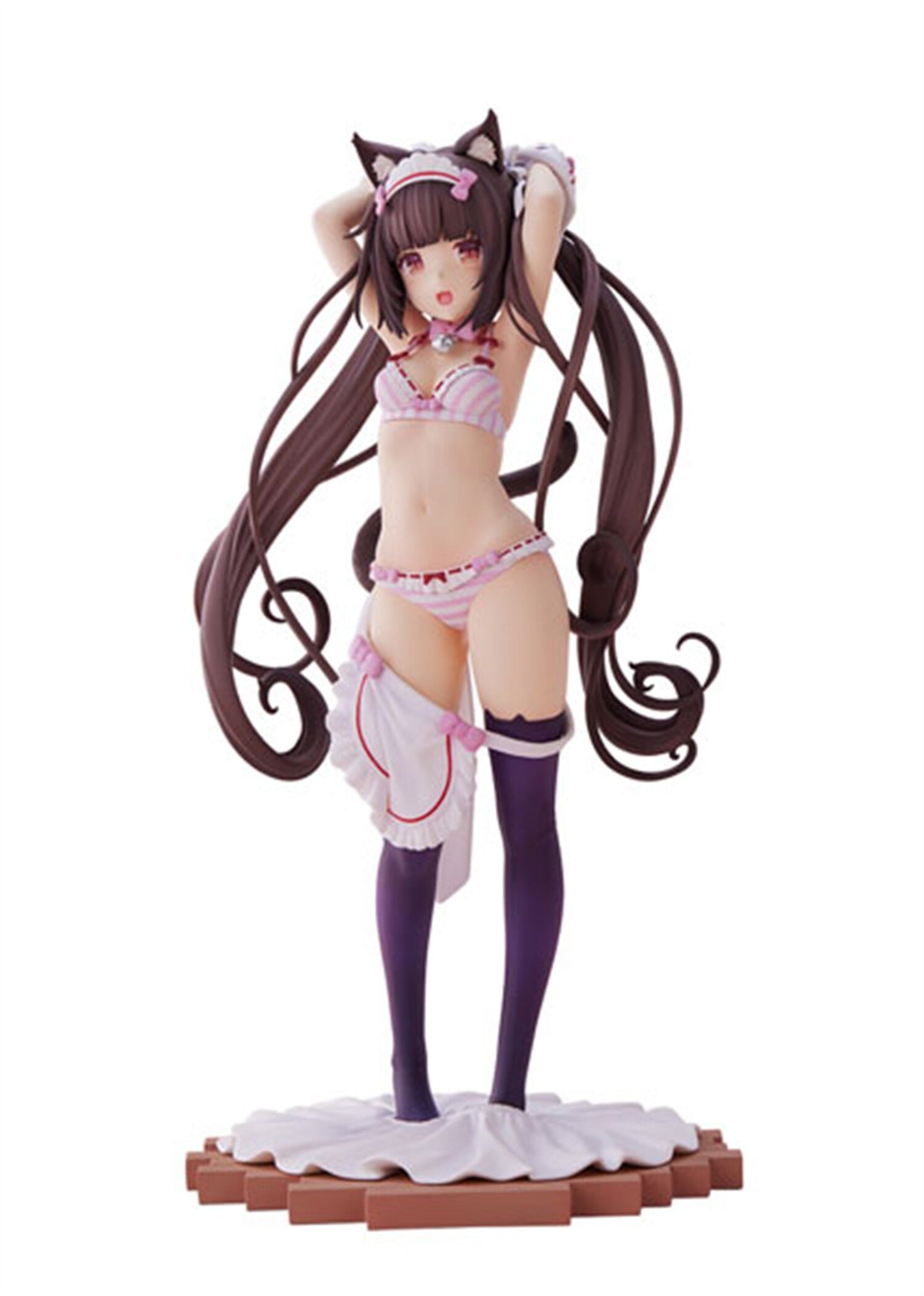 26cm Nekopara Chocola Vanilla Dress up time Sexy Nude Girl Model PVC Anime Action Hentai Figure Adult Toys Doll Gifts