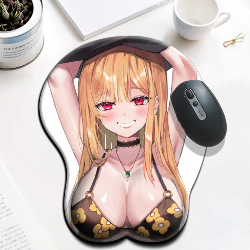 3D Boobs Mousepad | Oppai Ass Tits Mouse Pad | Silicone boobs mousepad