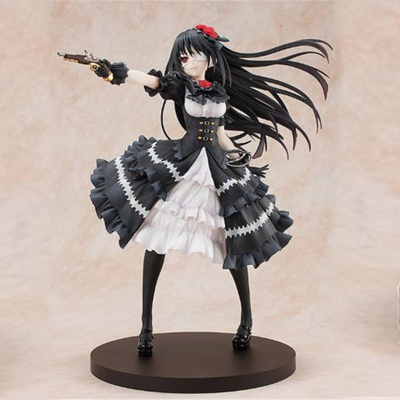 Anime DATE A LIVE Tokisaki Kurumi Action Figure White Hair Gueen Tokisaki Kurumi Tokisaki Kurumi Figure Model Doll Children Gift