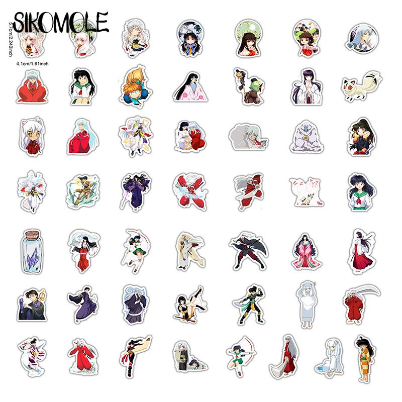 10/30/50PCS Cartoon Anime Inuyasha Cute Sticker Case Suitcase DIY Toy Laptop Guitar Skateboard Lovely Decal Graffiti Stickers F5