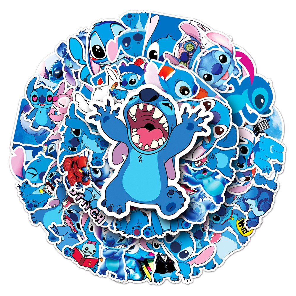 10/30/50pcs Disney Movie Lilo & Stitch Stickers Stitch Lilo