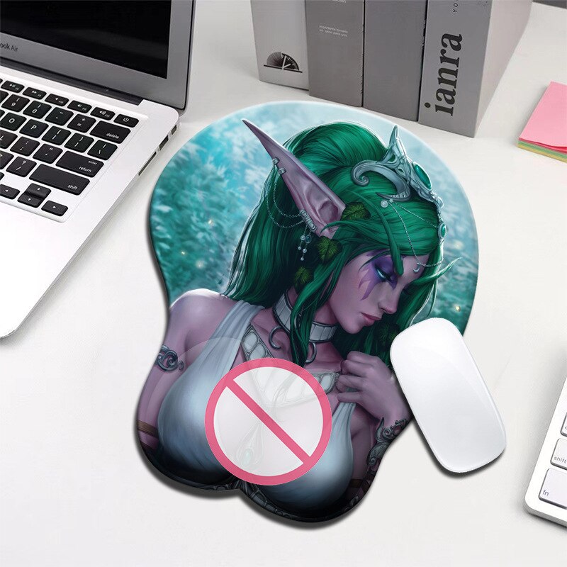 Ranni Melina 3D Mousepad Elden Ring Hand Wrist Rest Sexy Soft Silica Gel Silicone Mouse Pad Mat Oppai Office Otaku Gift