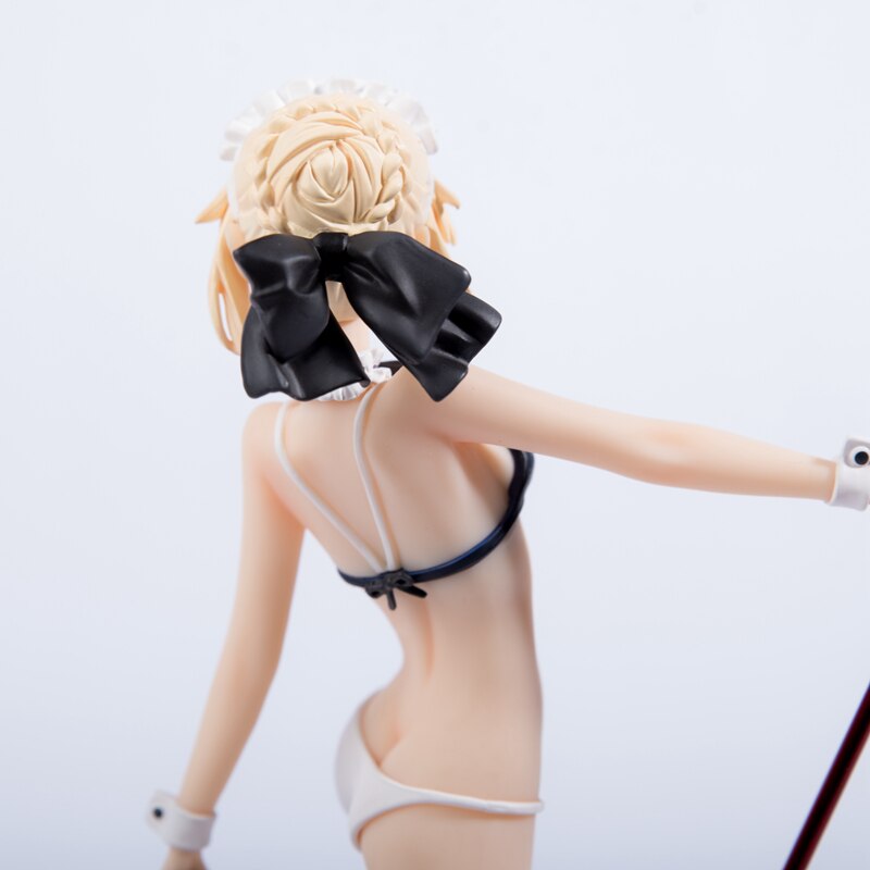 Fate/Grand Order Anime Figure Saber Altria Pendragon Swimwear Maid PVC Action Figure Toy Statue Model Toys Adult Collection Doll