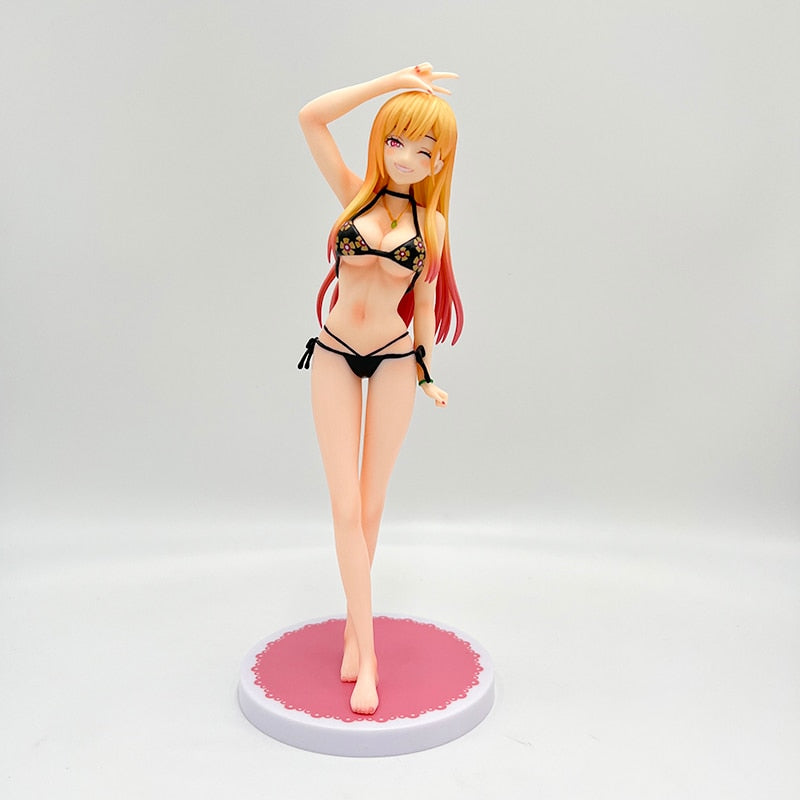 24cm My Dress-Up Darling Marin Kitagawa Sexy Anime Figure Marin Kitagawa Bikini Action Figure Adult Collection Model Doll Toys