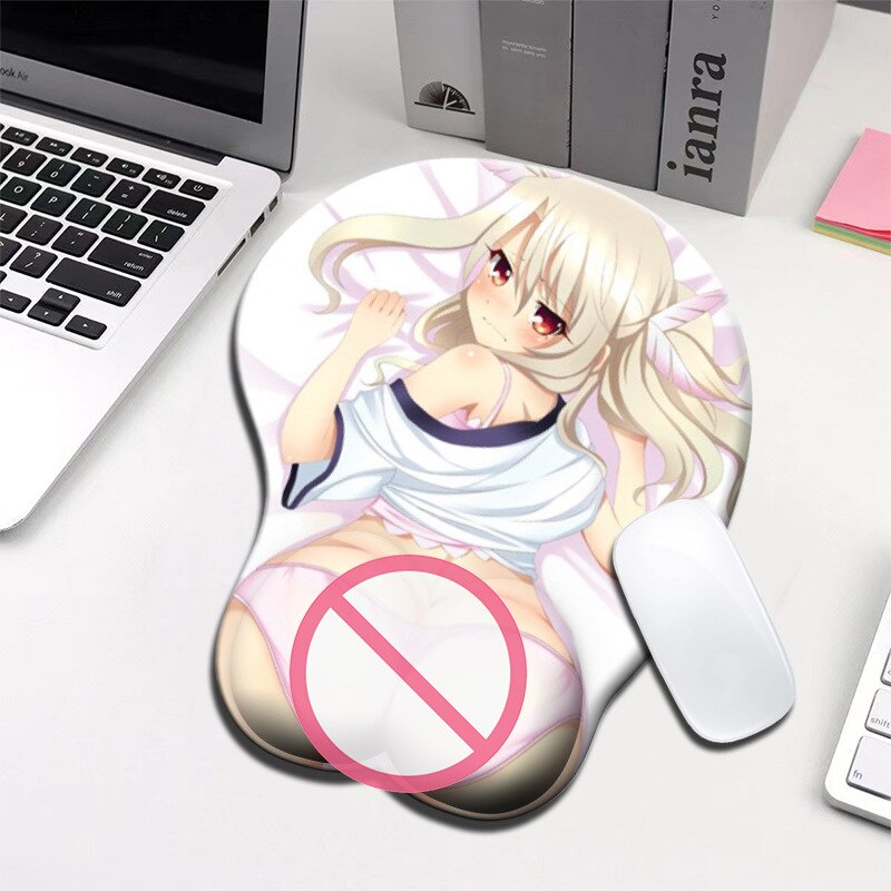 Sexy Beauty Mouse Pad Hatsune Miku Yosuga no Sora Kasugano Sora Creative Anime 3D Breast Mousepad Wrist Rest Silicone Mouse Mat