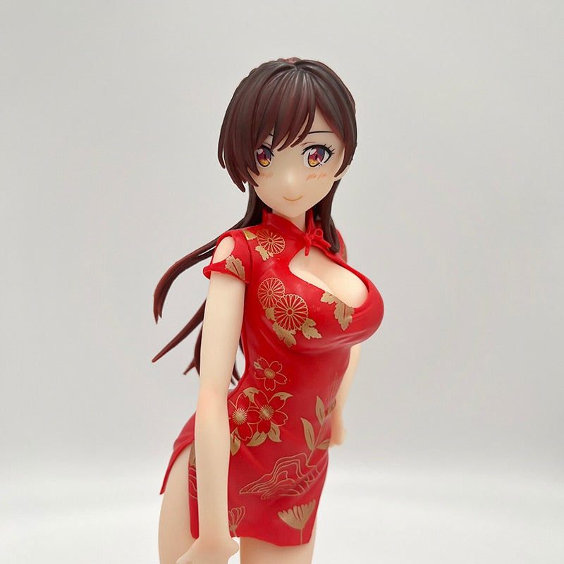 24cm Rent A Girlfriend Sexy Anime Figure Chizuru Mizuhara China Dress Action Figure Chizuru Ichinose Figurine Adult Model Toys