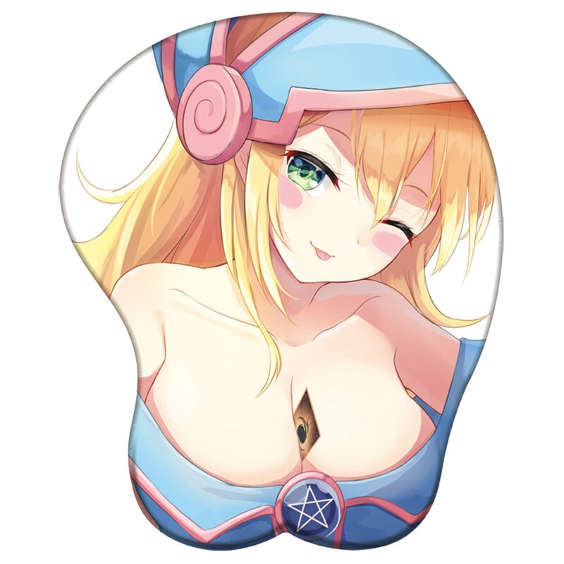 Yu Gi Oh 3D Silicone Mousepad Black Magician Girl Mazaki Anzu Wrist Support Mouse Pad Anime Oppai Sexy Girl Wrist Rest Mouse Pad