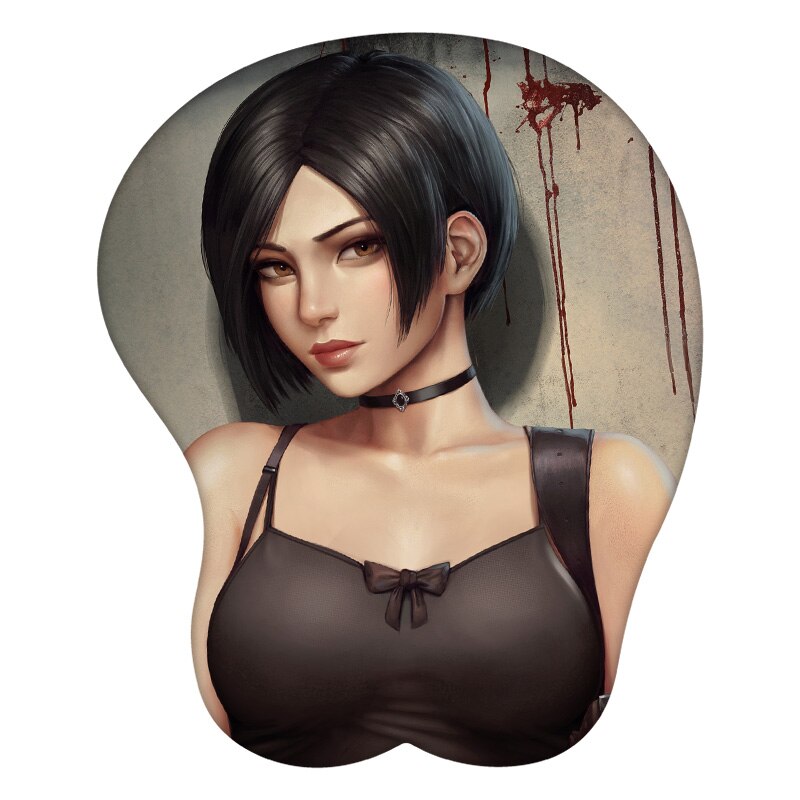 Ada Wong 3D Mouse Pad Anime Wrist Rest Silicone Sexy Creative Gaming Mousepad Mat